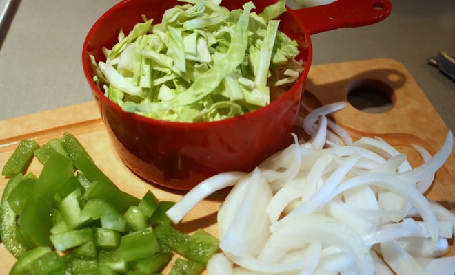 Cabbage-Capsicum-Rice