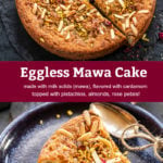 pinterest graphic for mawa cake