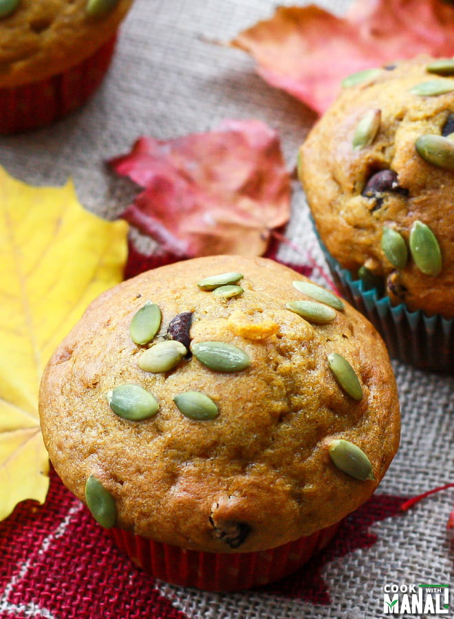 Pumpkin Muffins with Chocolate Chip Recipe