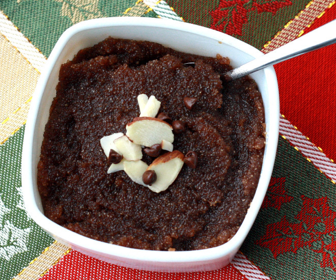 Sooji Chocolate Halwa | Semolina Chocolate Pudding
