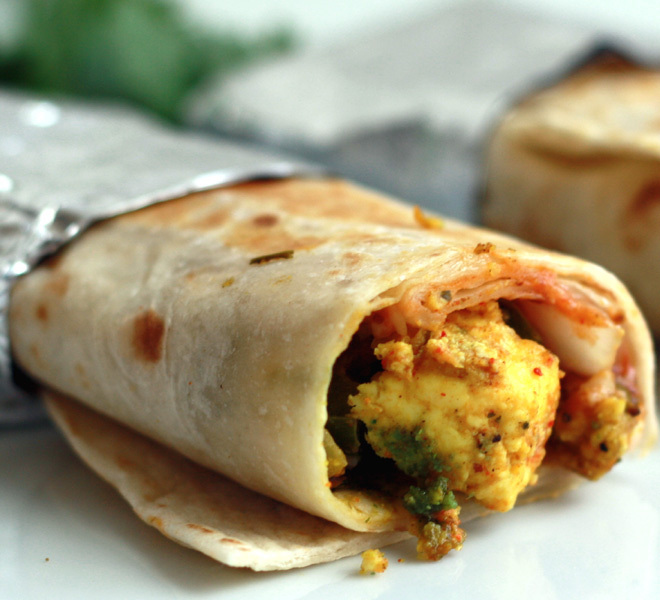 Paneer Kathi Roll - Cook With Manali