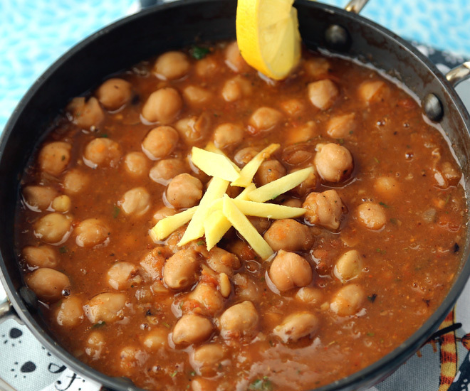 Punjabi Chole Chickpeas Curry Cook With Manali