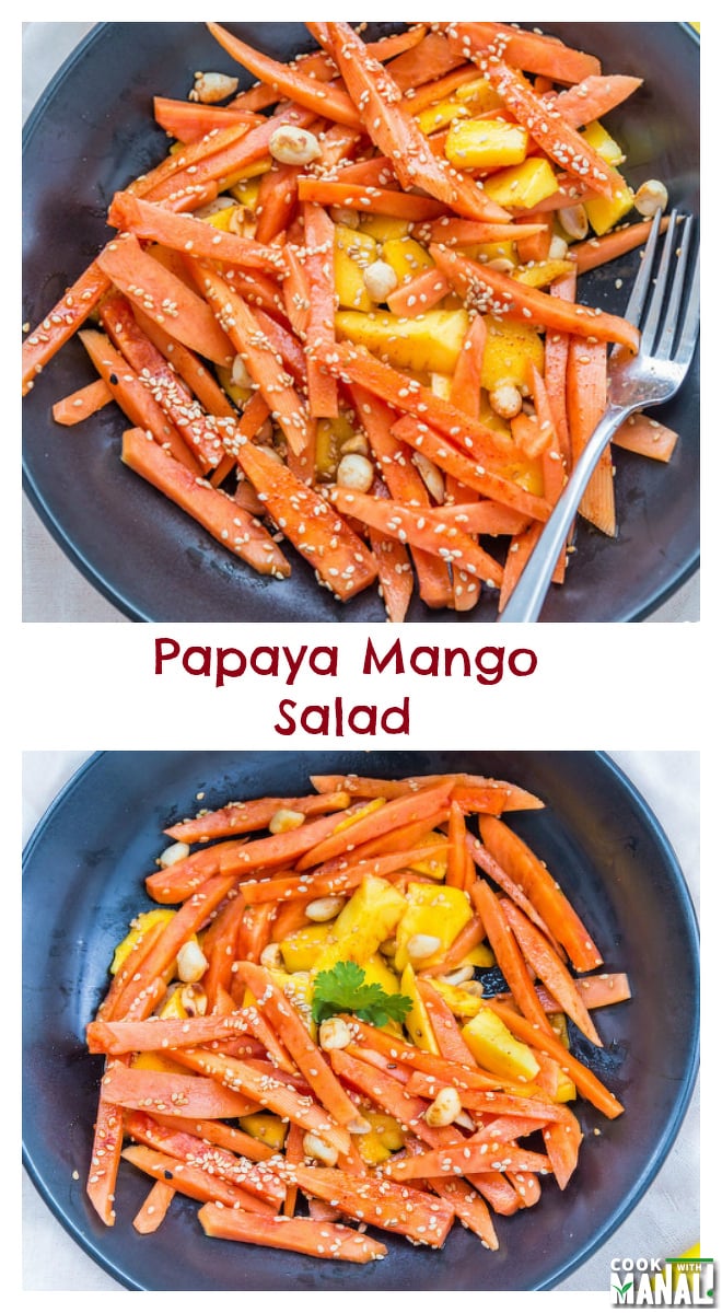 papaya-mango-salad-collage