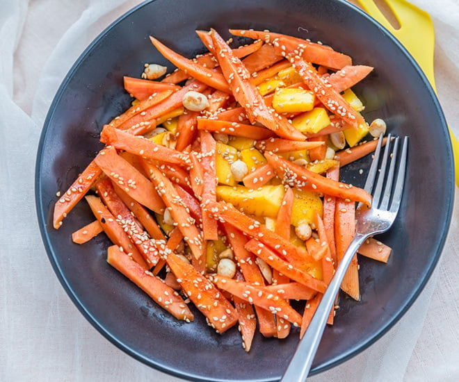 Papaya Mango Salad - Cook With Manali