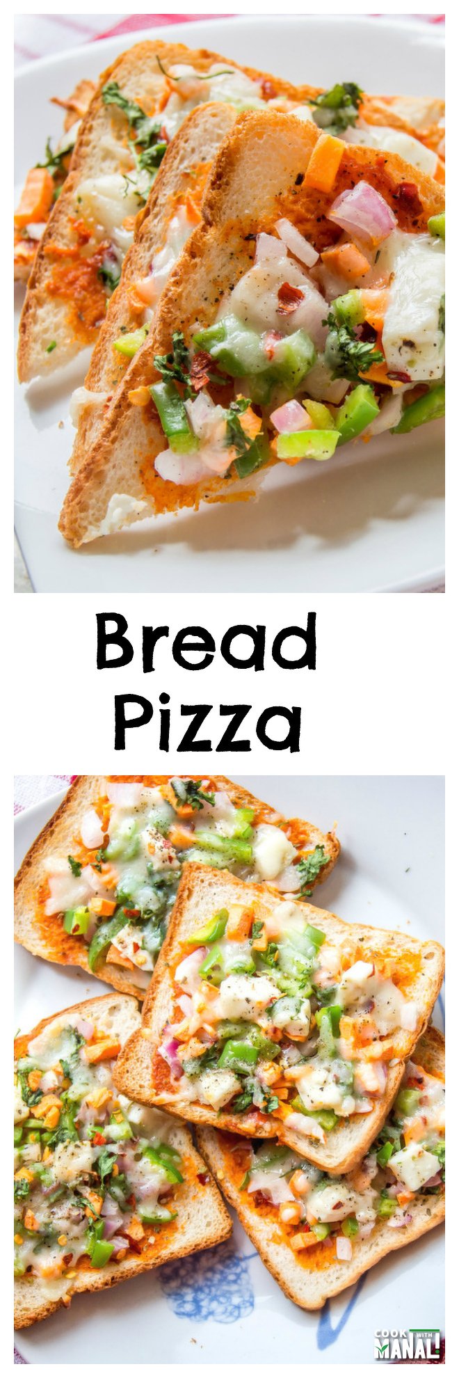 Bread Pizza Collage