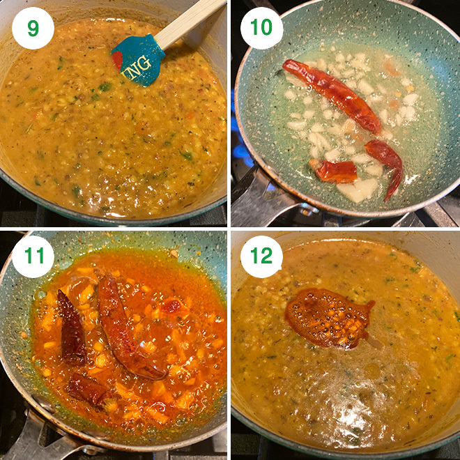 step by step pictures of making dal tadka