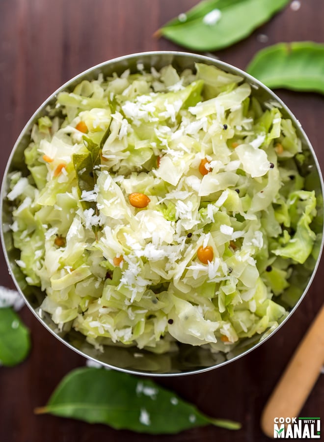 Indian Cabbage Poriyal