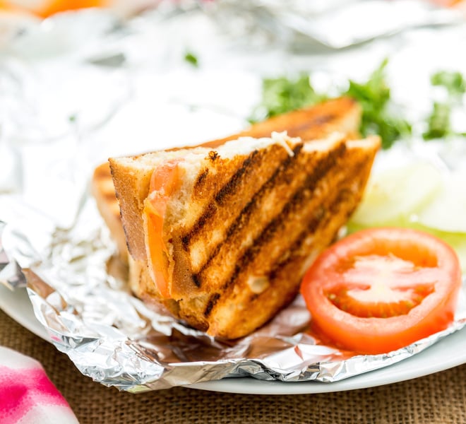 Indian Grilled Cheese Sandwich