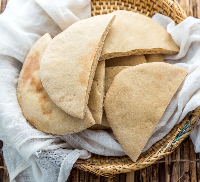 Pita Bread  Whole Wheat Pita Bread (Oven & Stovetop Method)