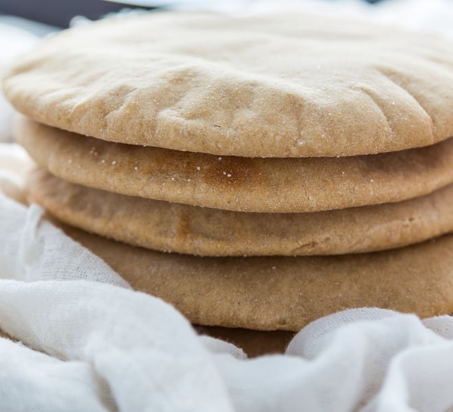 Pita Bread  Whole Wheat Pita Bread (Oven & Stovetop Method)