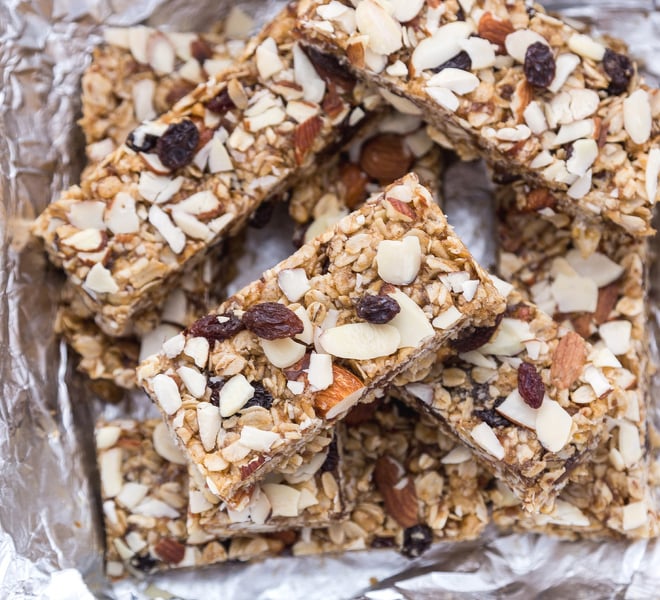 Almond Raisin Granola Bars