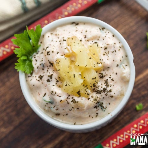 Pineapple Raita Cook With Manali