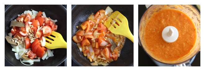 Potato & Paneer Stuffed Pepper In Tomato Curry-Recipe-Step-4