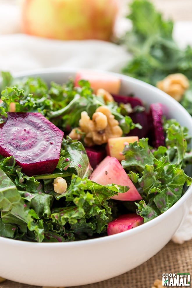 Roasted Beets Kale Salad