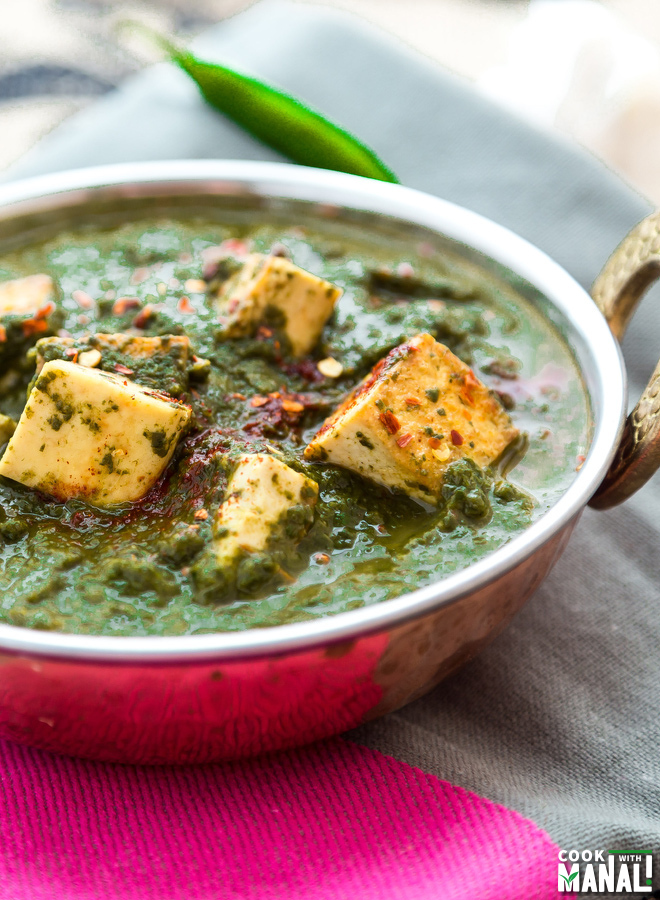 Spinach Tofu Indian Curry