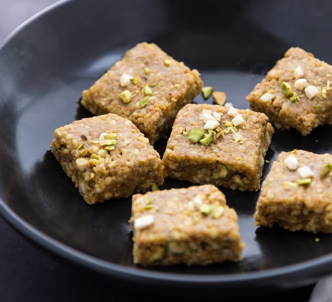 Badam Pista Burfi Recipe