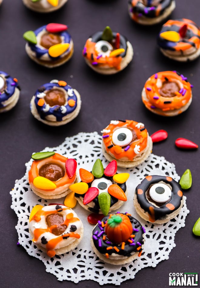 Halloween Donut French Macarons