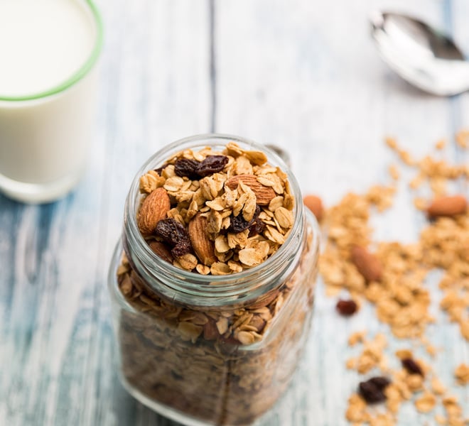 Maple Almond Granola With Raisins