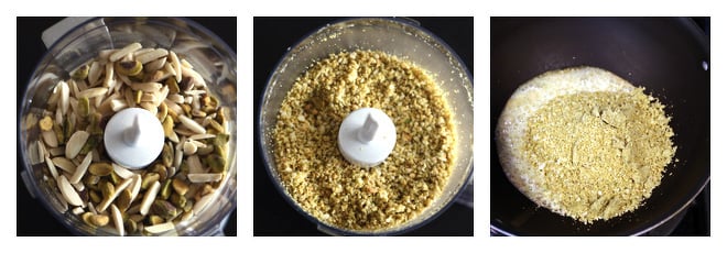 Pista Badam Burfi Recipe-Step-1