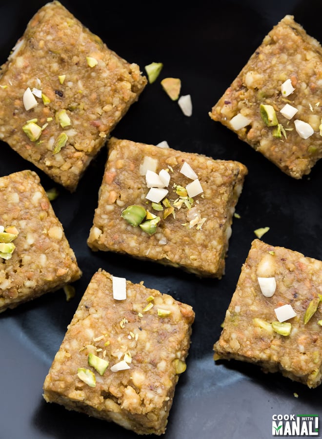 Pista Badam Burfi Recipe