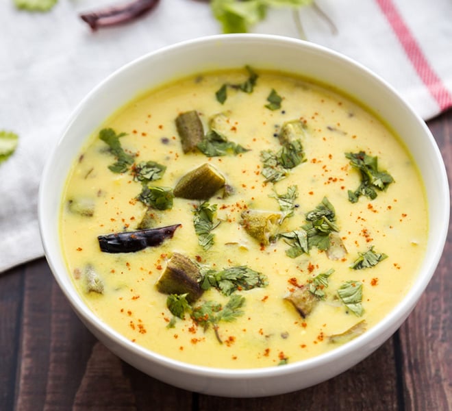 Bhindi Kadhi Recipe