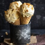 pinterest graphic for indian butterscotch ice cream