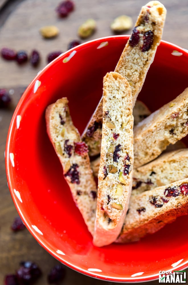 Cranberry Pistachio Biscotti