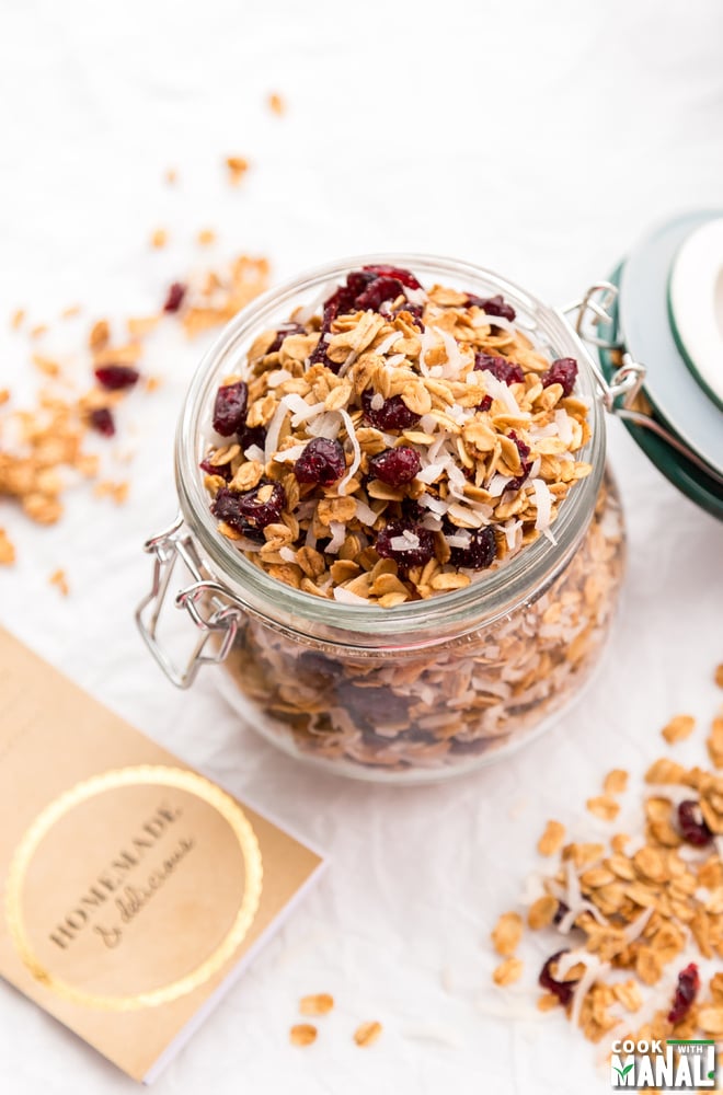 Cranberry Toasted Coconut Granola