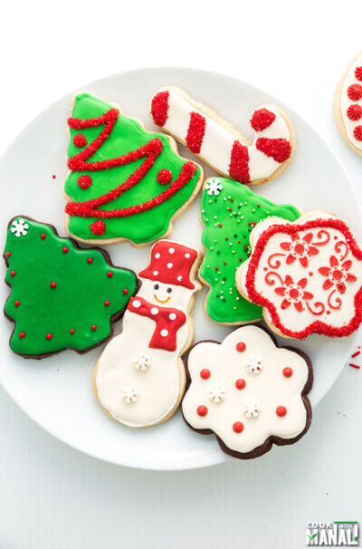 Christmas Sugar Cookies - Cook With Manali