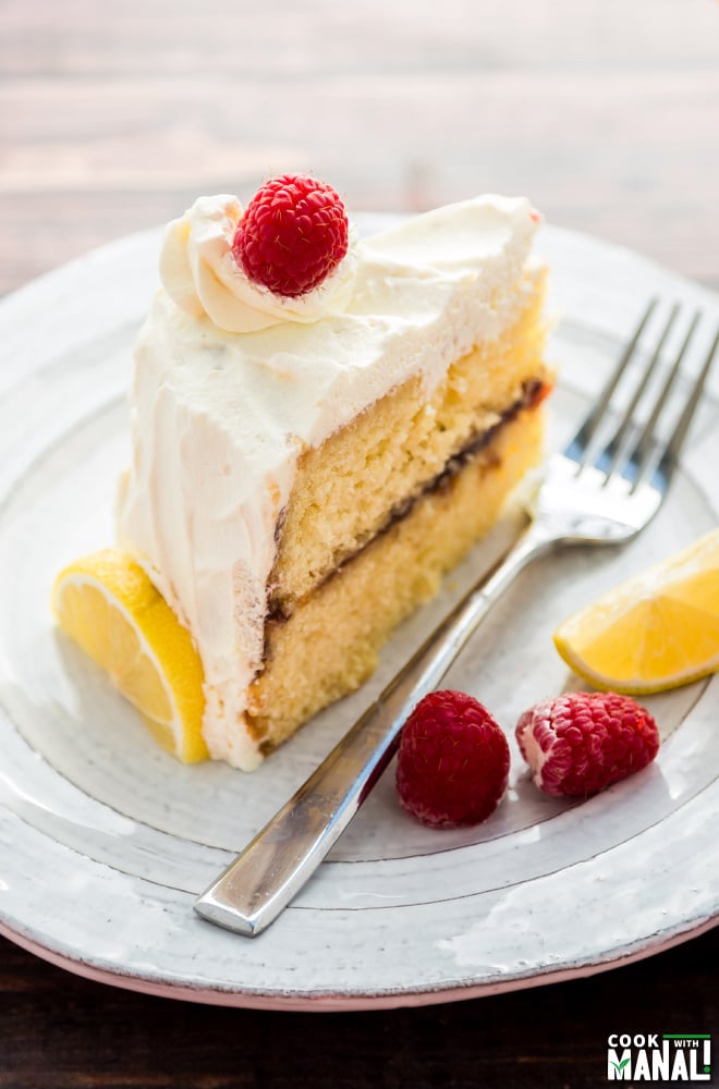 Lemon & Raspberry Cream Cake