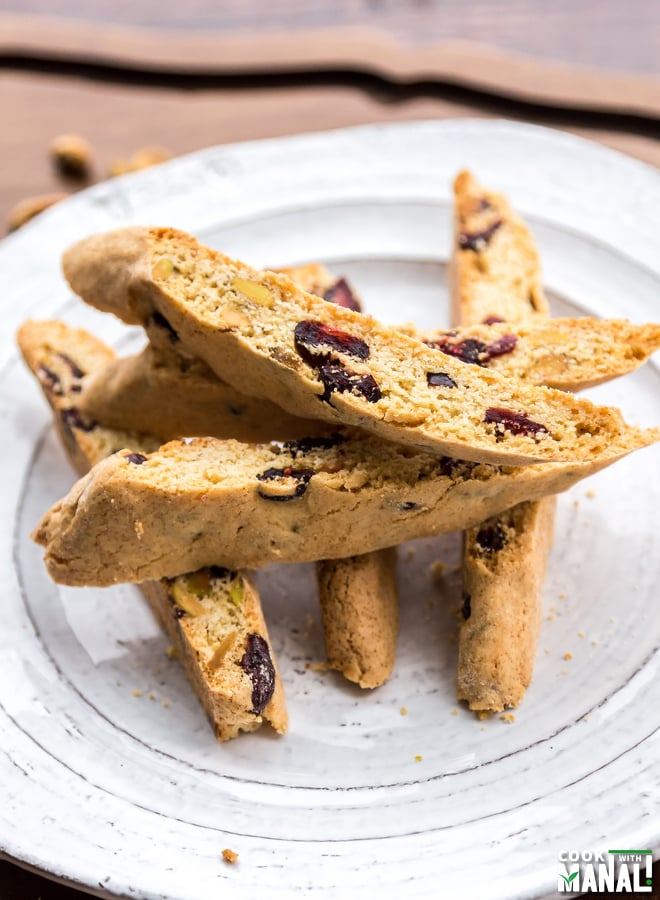 Pistachio Cranberry Biscotti