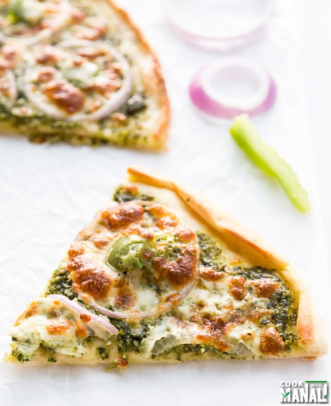 Veggie Pesto Pizza