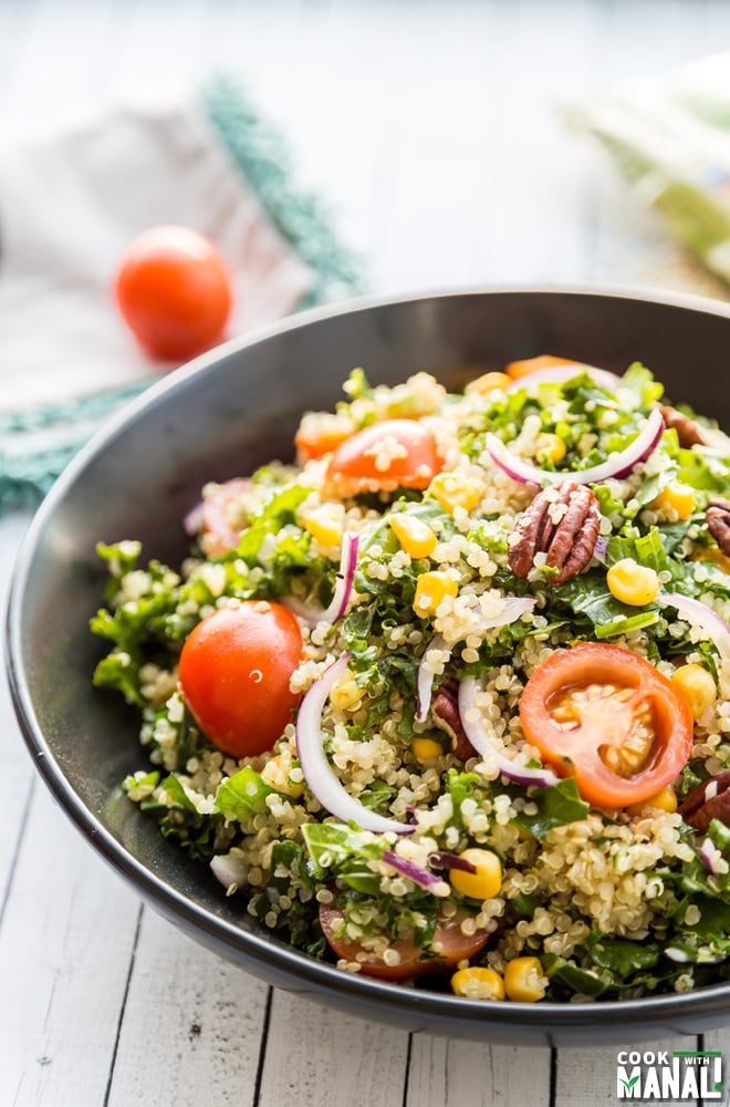 Kale Quinoa Corn Salad