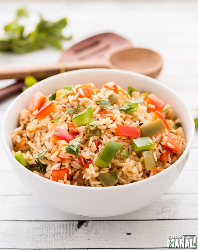 Spicy Bell Pepper Rice