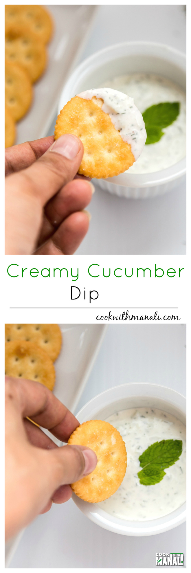 Creamy Cucumber Dip-Collage