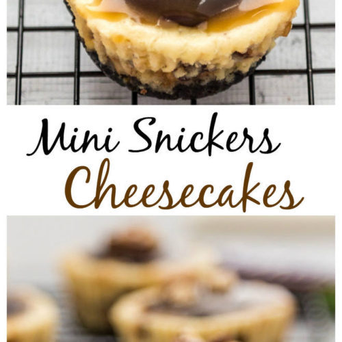 Snickers Mini Cheesecakes - Tornadough Alli