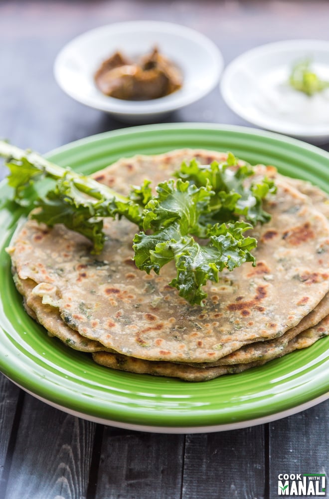 Kale Paratha Indian