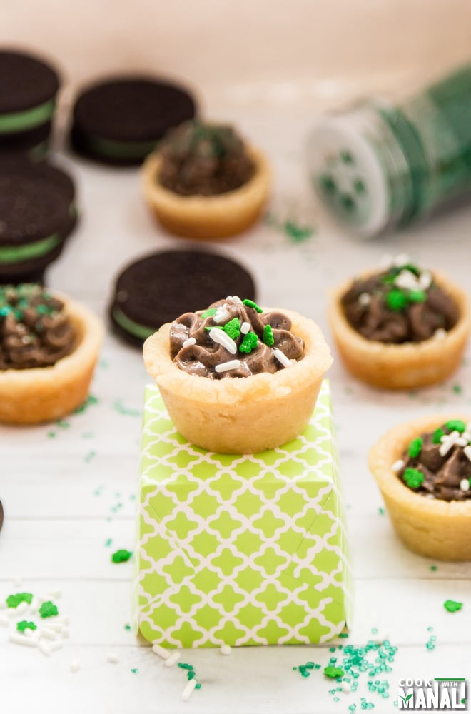 Mint Oreo Cookie Cups