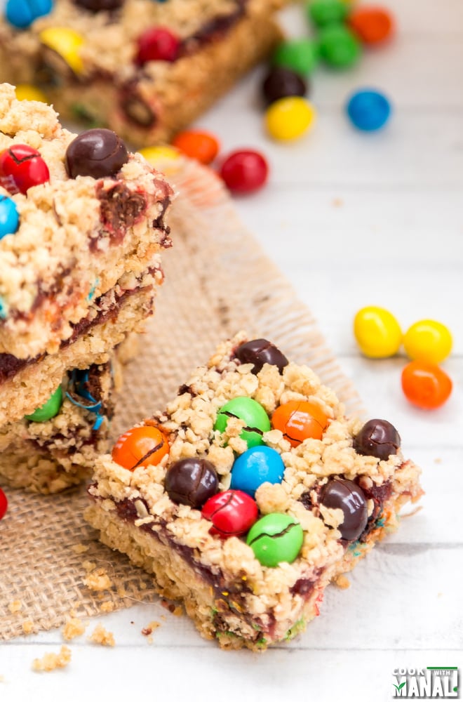 Oatmeal Raspberry Bars