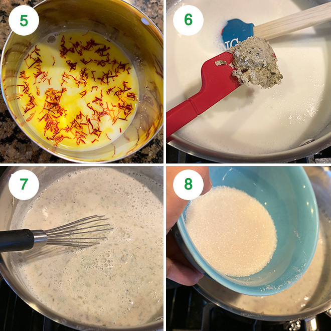 step by step pictures of making thandai at home