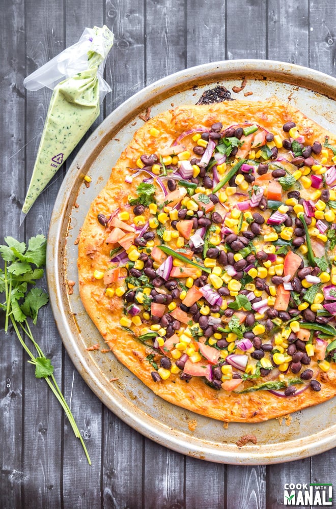 Veggie Chipotle Pizza