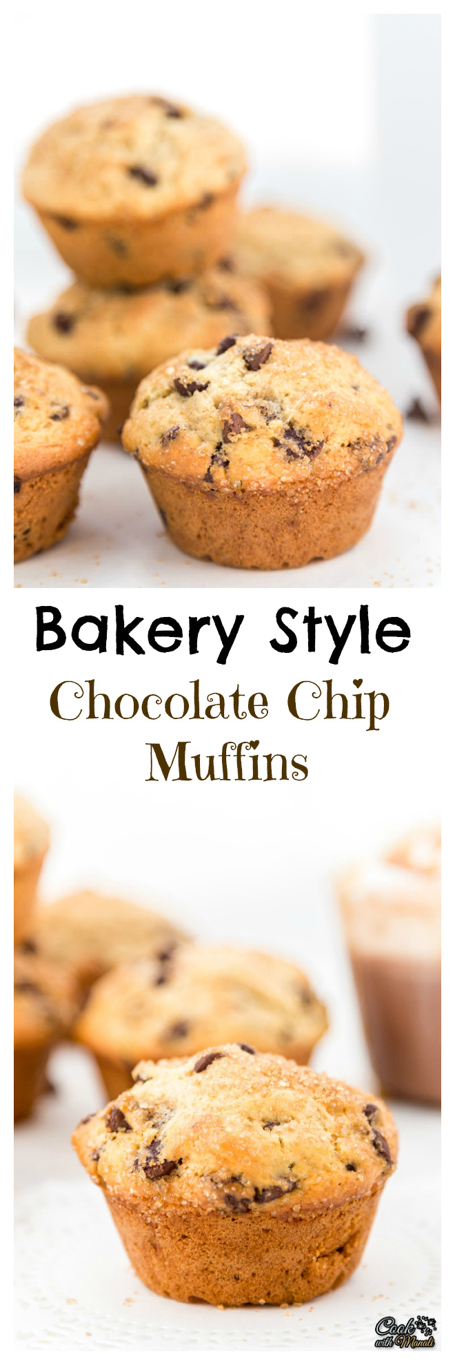 Bakery Style Chocolate Chip Muffins Collage-nocwm