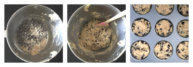Bakery Style Chocolate Chip Muffins Recipe Step-3