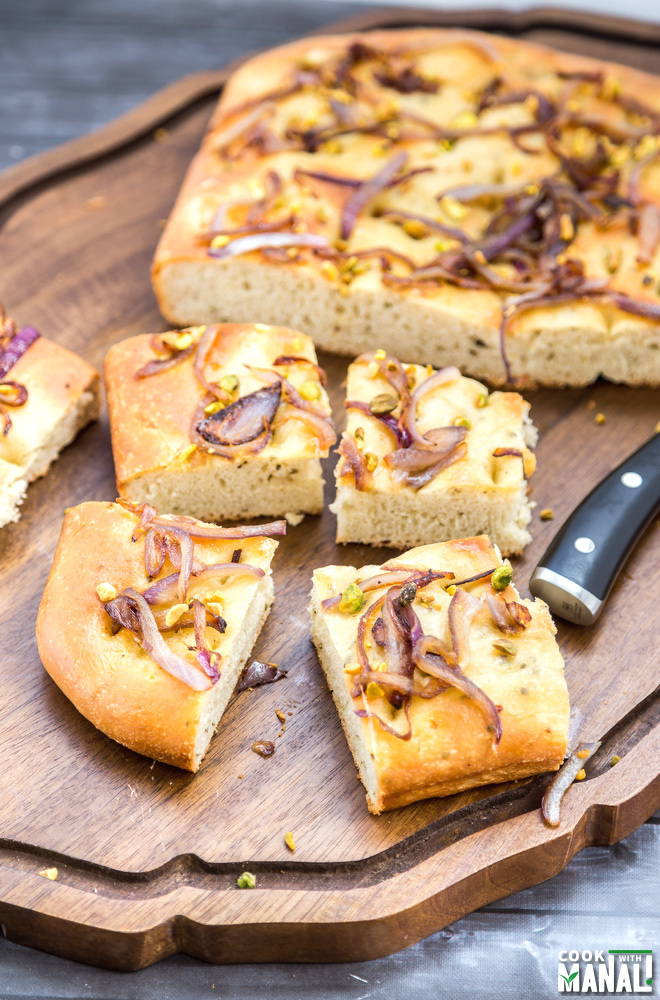 Focaccia Bread With Caramelized Onions