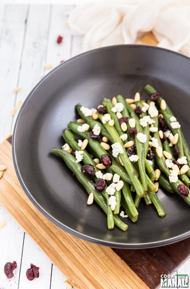 Green Beans with Blue Cheese