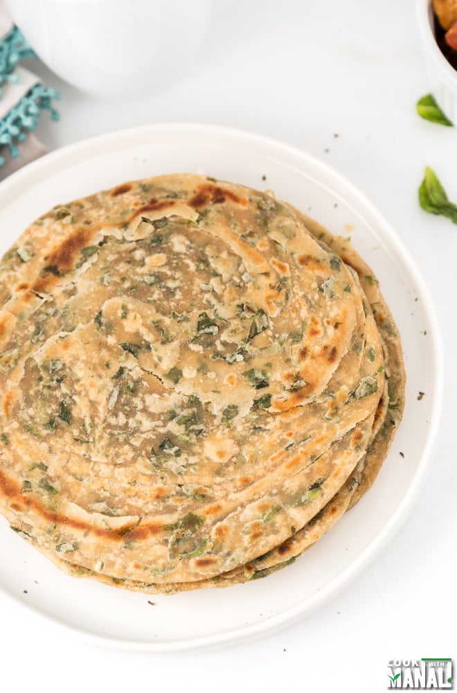 Mint Parathas