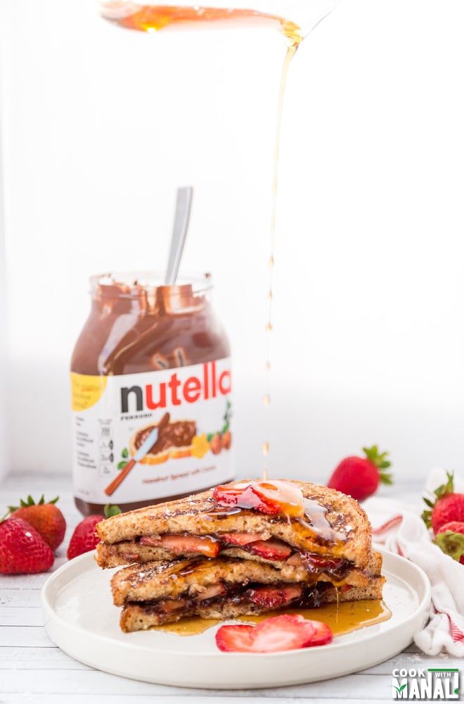 Nutella Stuffed French Toast