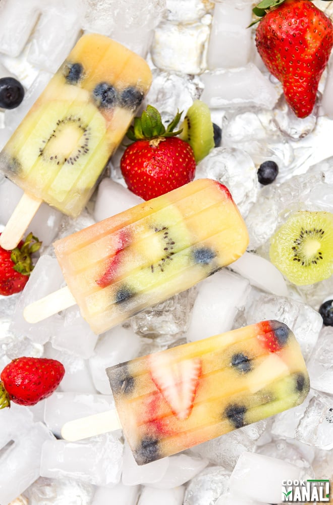 Easy Tropical Punch Popsicles