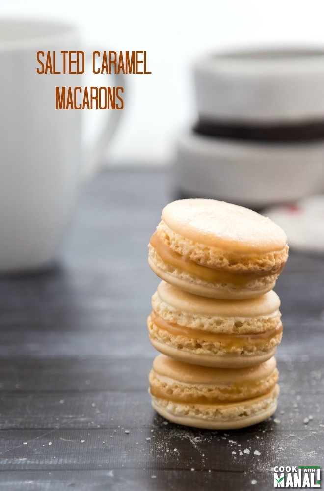 Salted Caramel French Macarons
