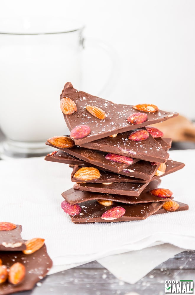 Chocolate Almond Bark with Sea Salt